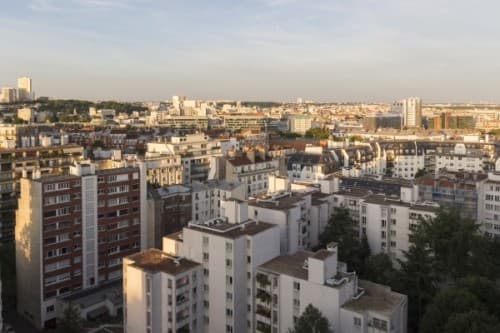 vue aerienne montreuil region parisienne