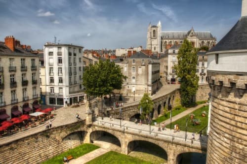 vue centre ville nantes