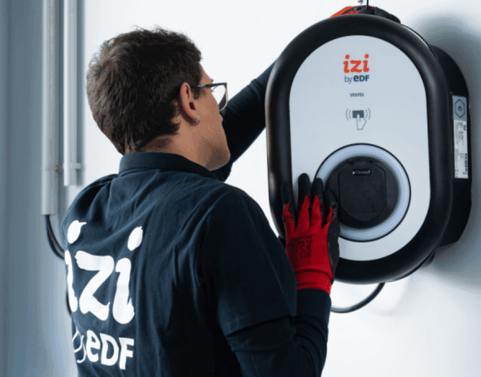 Installation borne de recharge