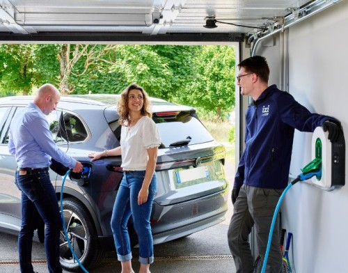 garage borne de recharge domicile
