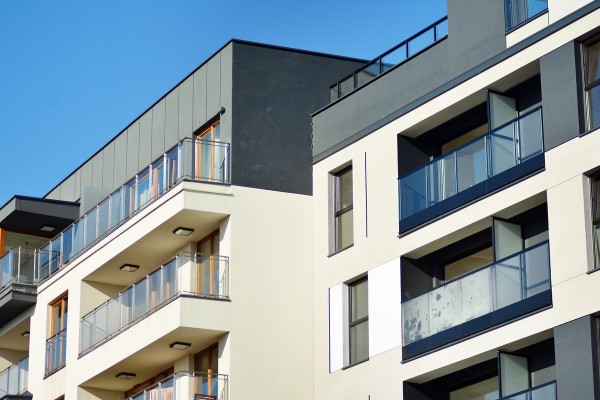 Vue immeuble moderne